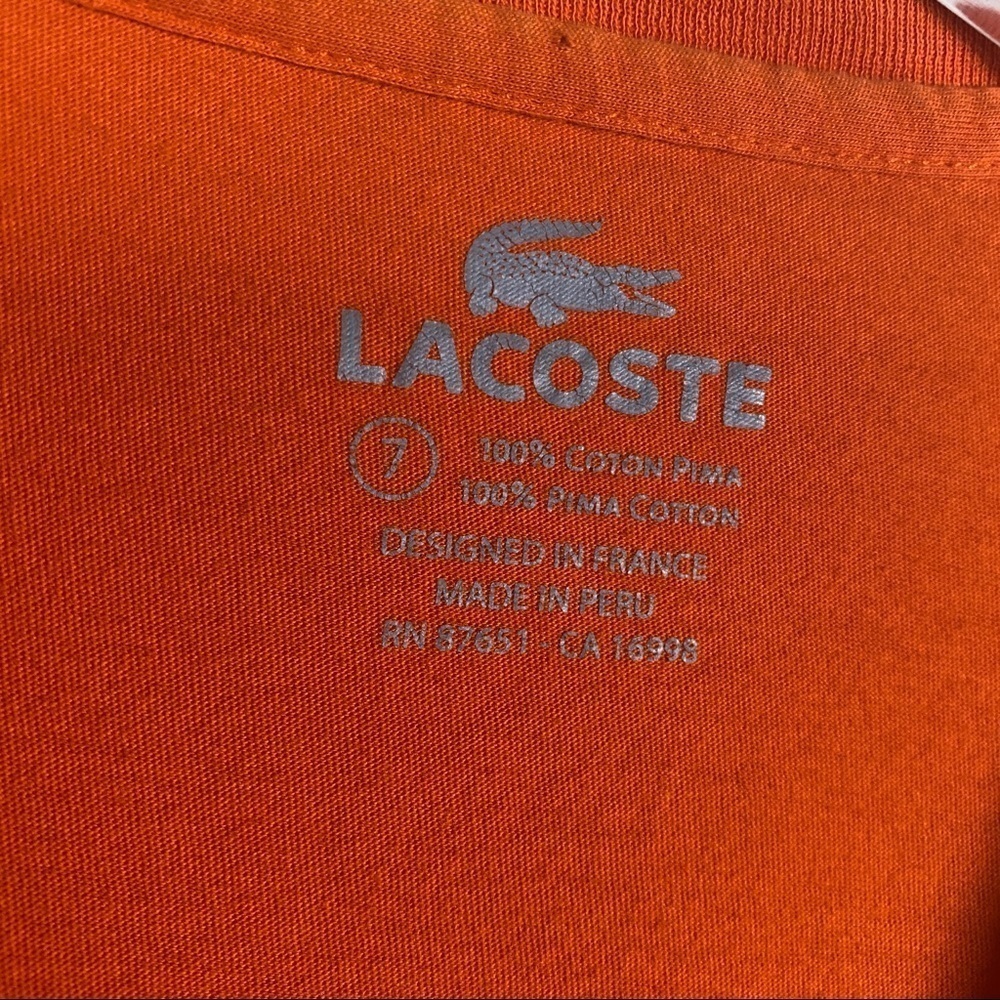 IZOD Tee with long sleeves & alligator Size 7 - Picture 4 of 5